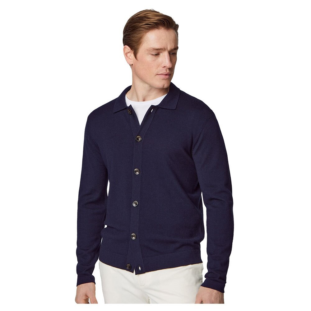 

Кардиган Hackett Merino, синий