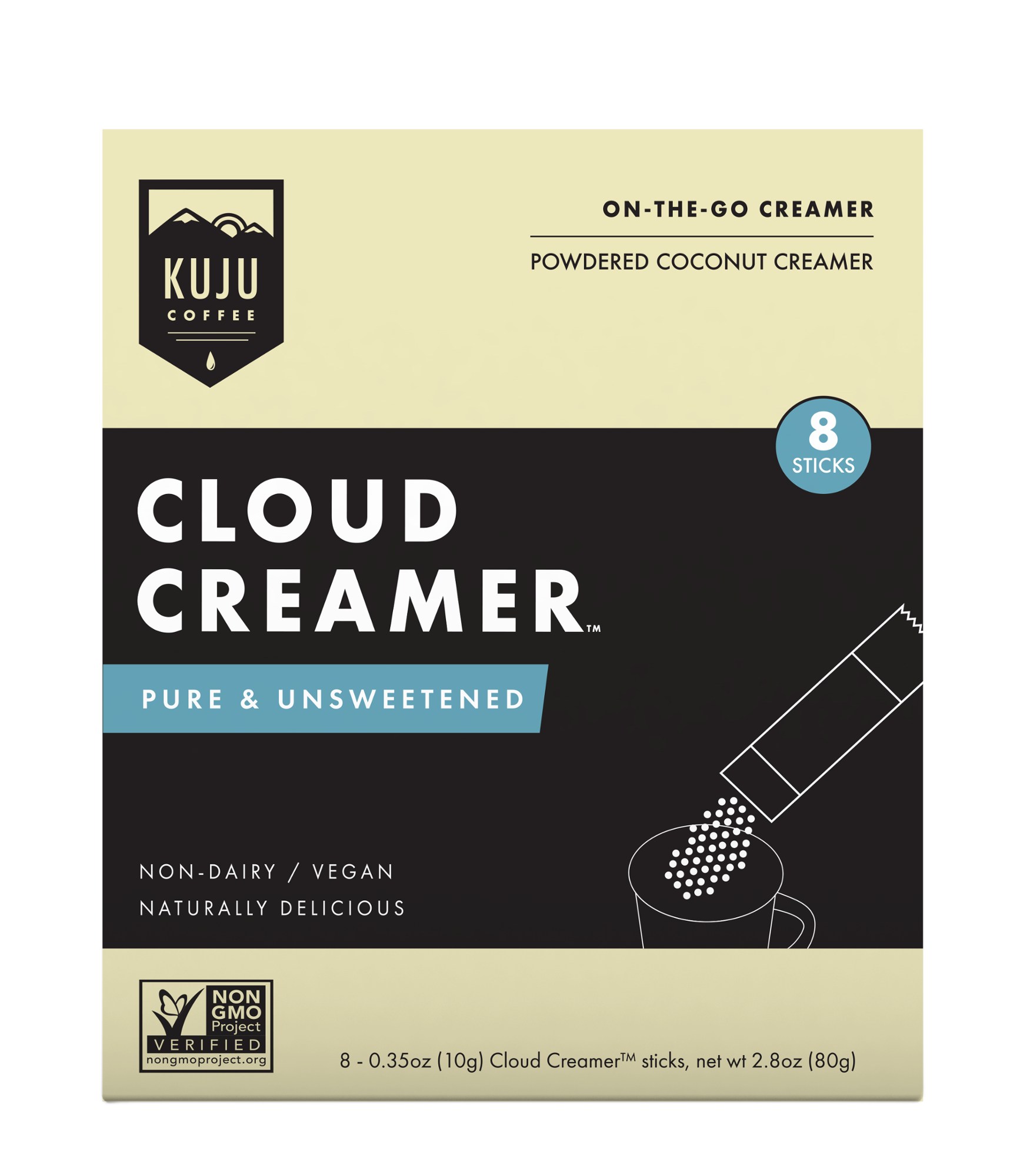 Cloud Creamer — упаковка из 8 шт. Kuju Coffee кокосовые сливки 85% aroy d 560 мл
