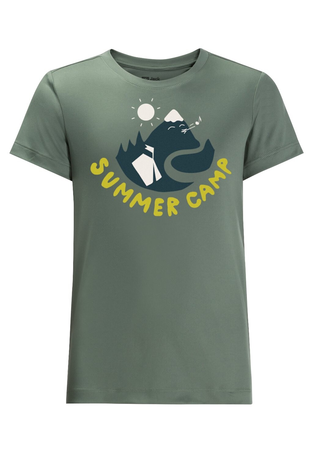 

Футболка с принтом SUMMER CAMP T K Jack Wolfskin, цвет hedge green