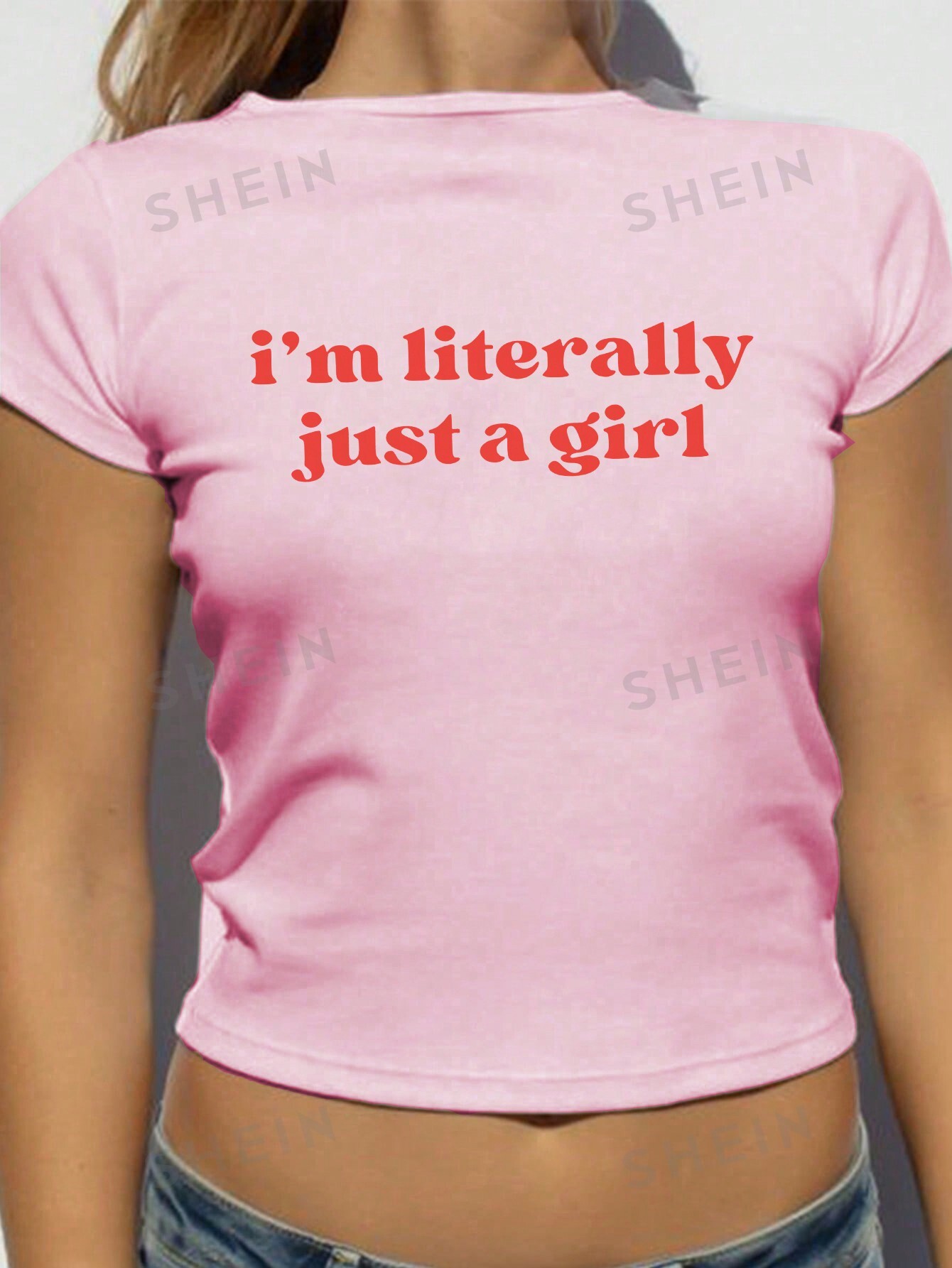 Женская футболка Y2k с коротким рукавом и принтом слогана, розовый