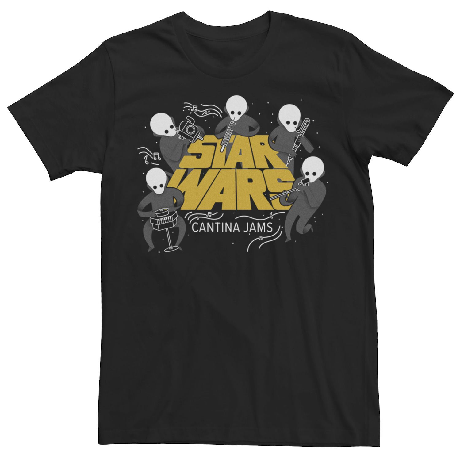 Мужская футболка с логотипом Cantina Jams и графическим рисунком Star Wars
