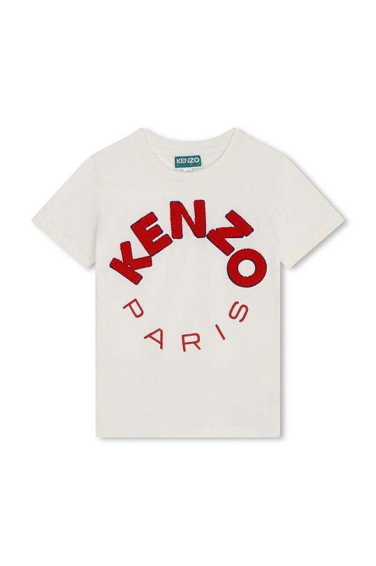 

Детская хлопковая футболка Kenzo Kids Kenzo kids, бежевый