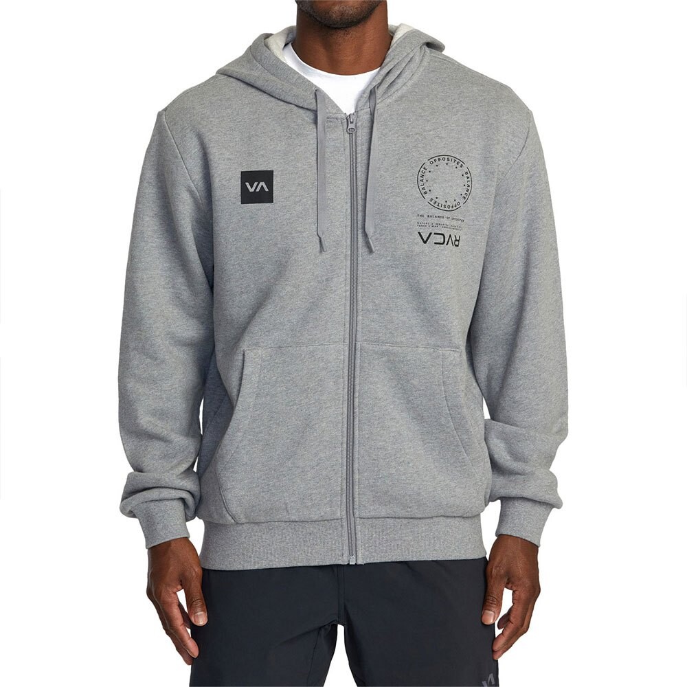 Толстовка Rvca Graphic Full Zip, серый