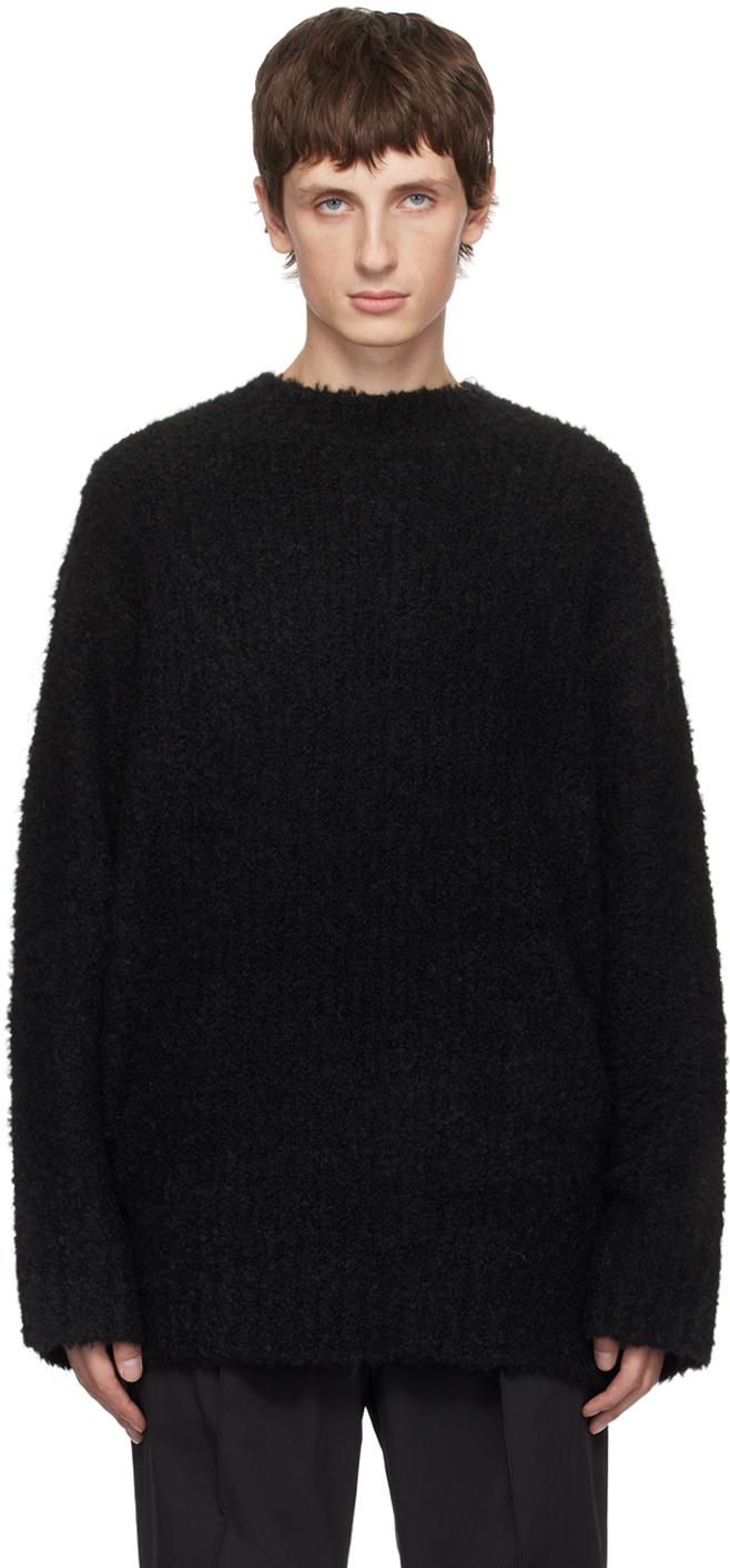 Черный дутый свитер Th products цена и фото