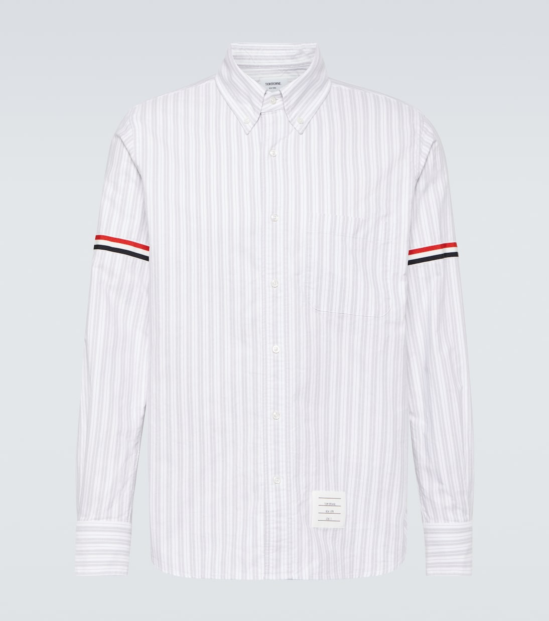 

Рубашка в полоску rwb stripe из хлопка Thom Browne, коричневый