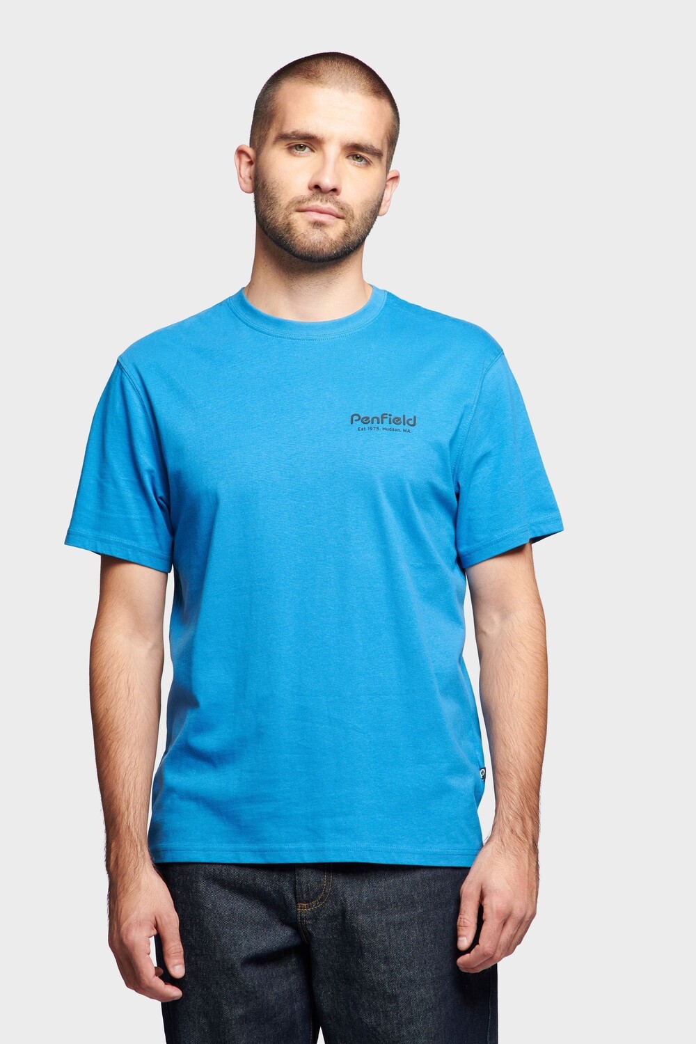 

Синяя футболка Hudson с надписью Penfield, синий