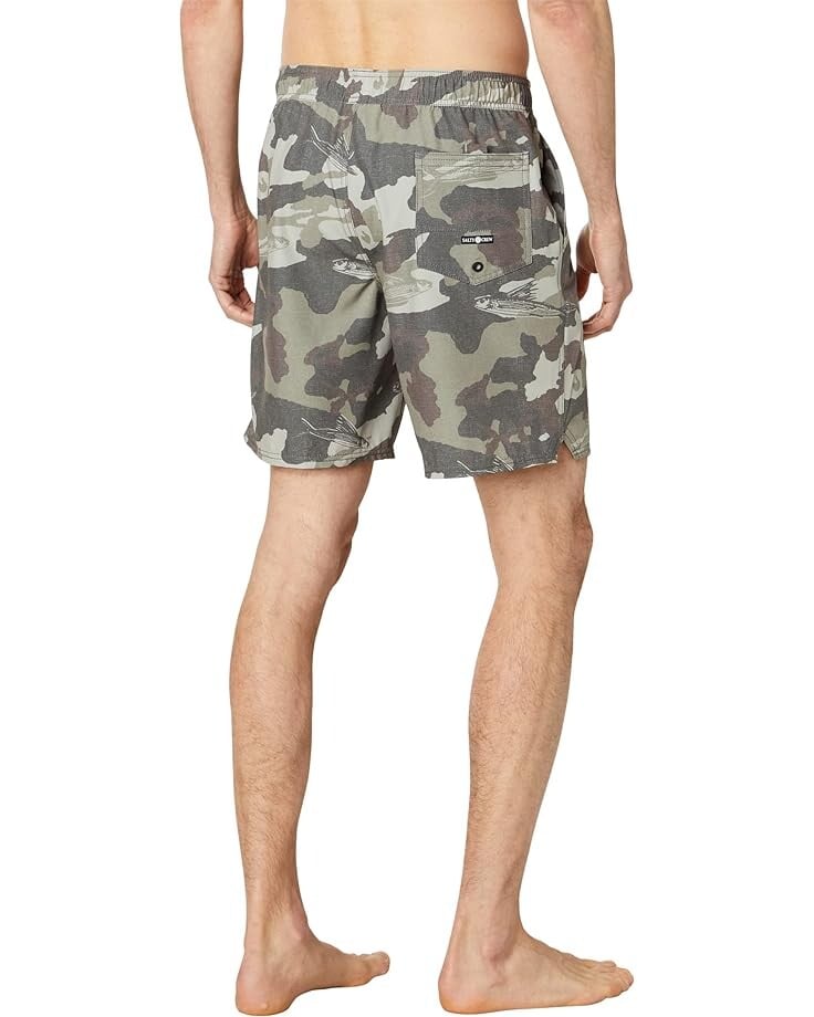 

Шорты для плавания Salty Crew Lowtide Elastic 18" Boardshorts, цвет Camo Tan
