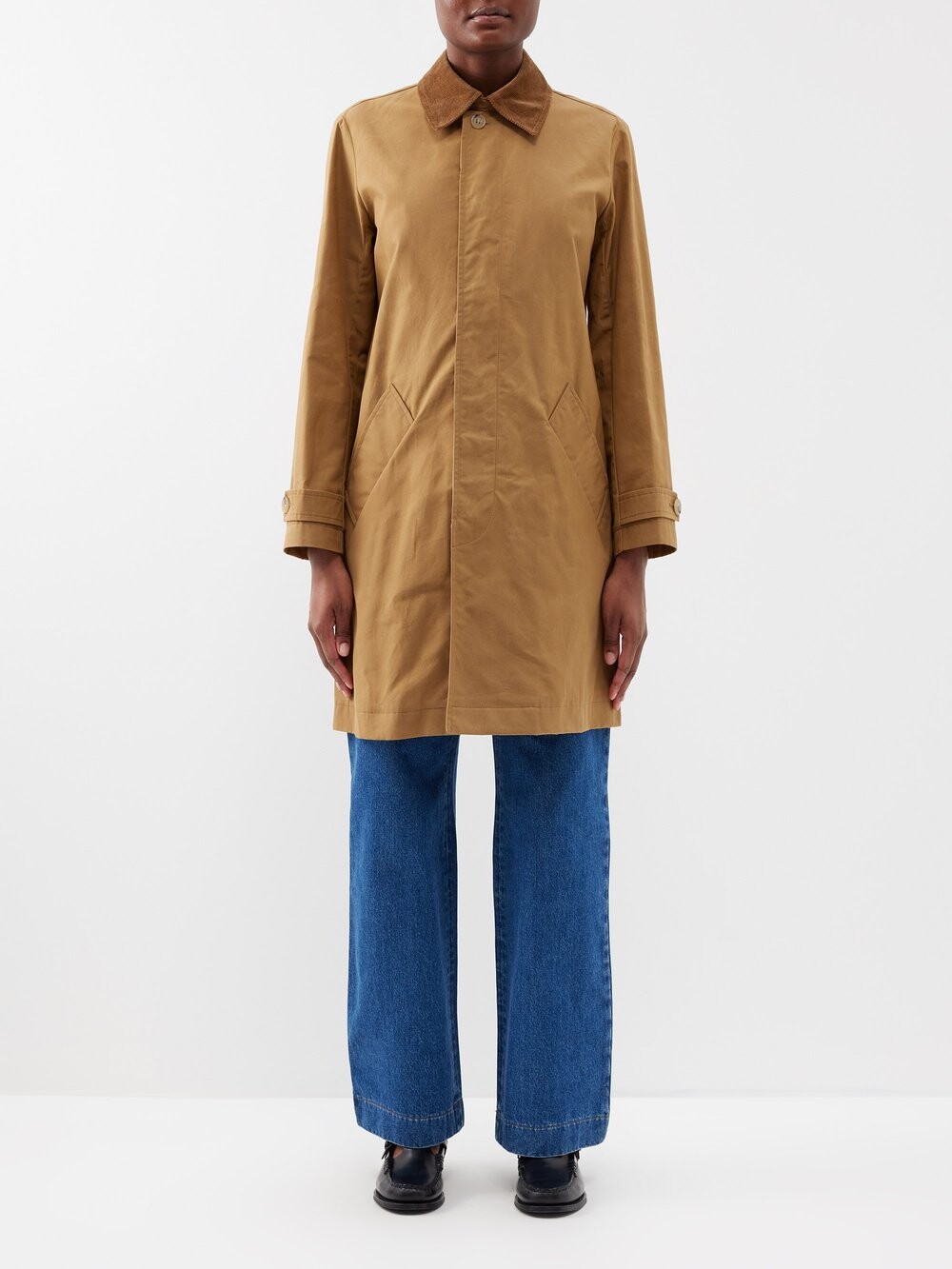 

Пальто cesaria из вощеного хлопка A.P.C., бежевый