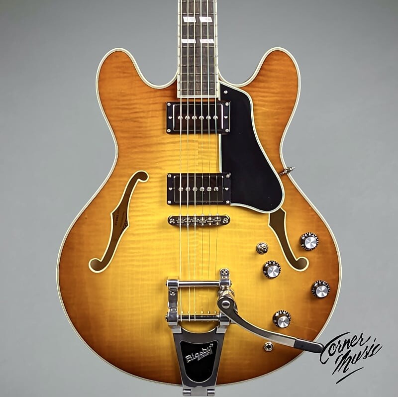 

Электрогитара Eastman T486B Semi-Hollow w/ Bigsby 2022 Goldburst #2964