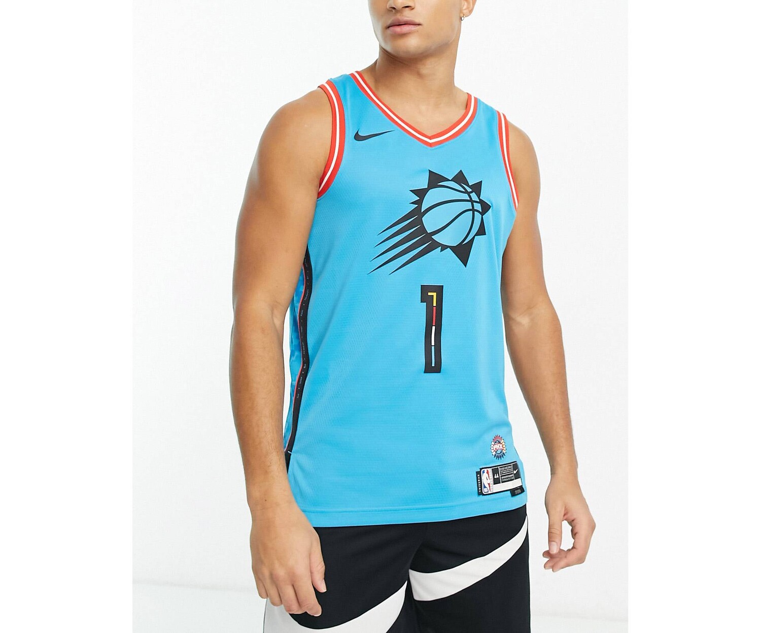 

Синий трикотажный жилет Nike Basketball NBA Phoenix Suns Dri-FIT City Edition