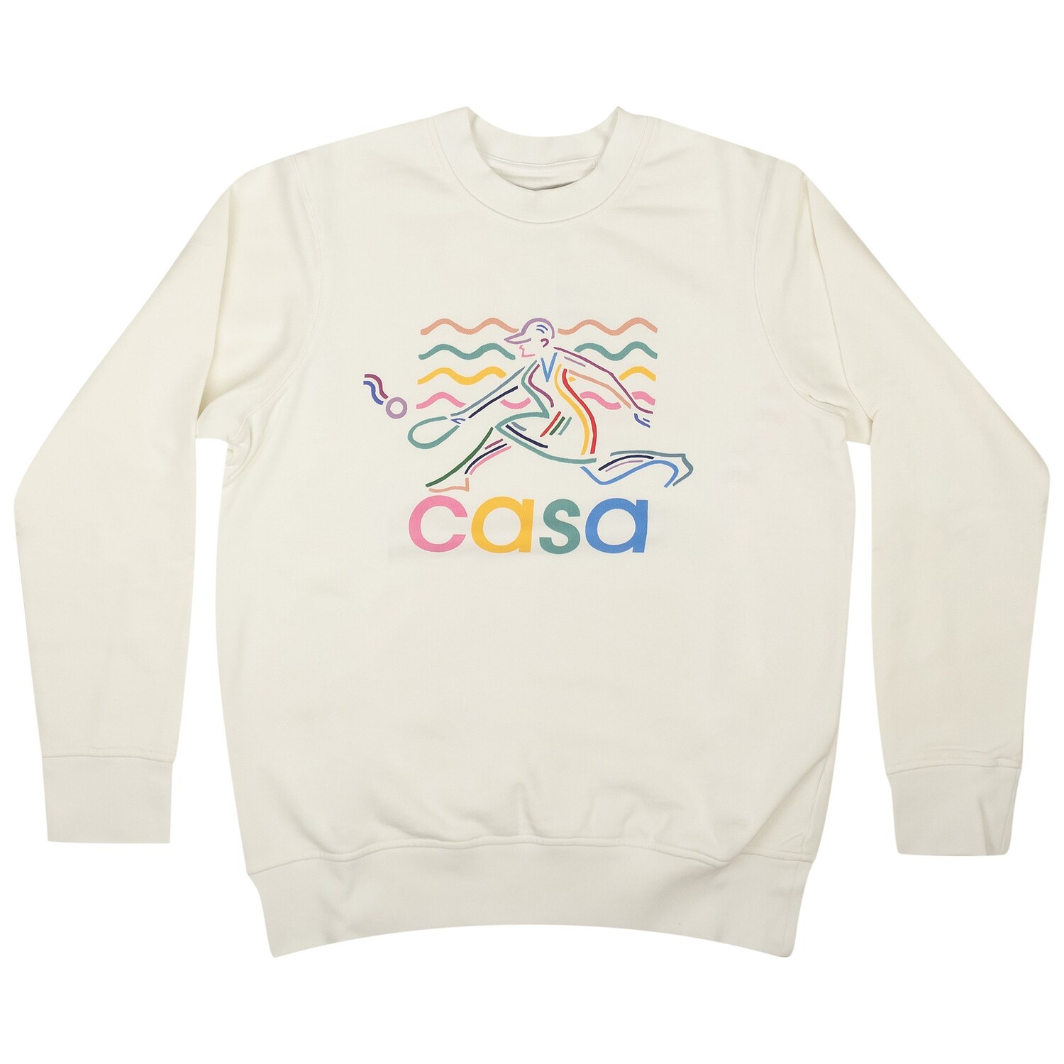 

Толстовка с трафаретным принтом Casablanca Memphis Icon, цвет Off White