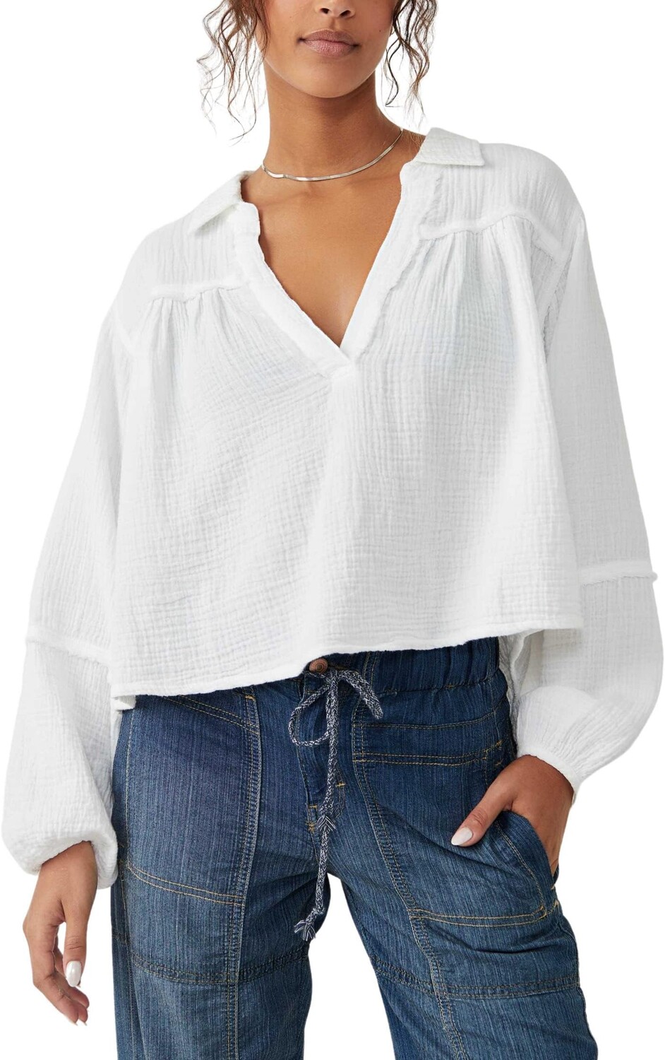 

Двойная ткань Юкка Free People, цвет Optic White