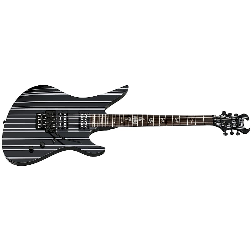 цена Электрогитара Schecter Synyster Gates Standard Gloss Black with Silver Pin Stripes - BRAND NEW - Electric Guitar