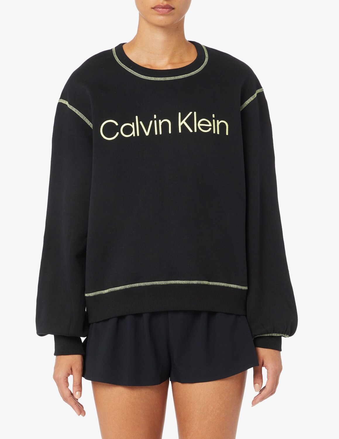 

Хлопковая толстовка Calvin Klein, черный