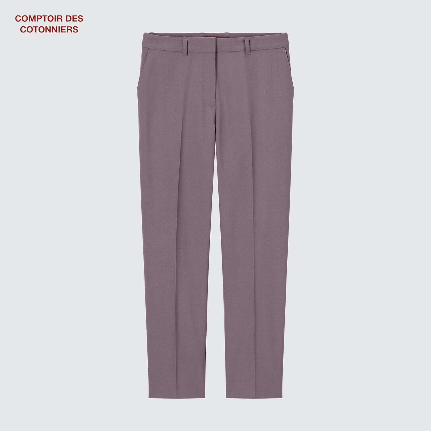 

Шерстяные брюки-зауженные (Comptoir de Cotonnier) UNIQLO, фиолетовый