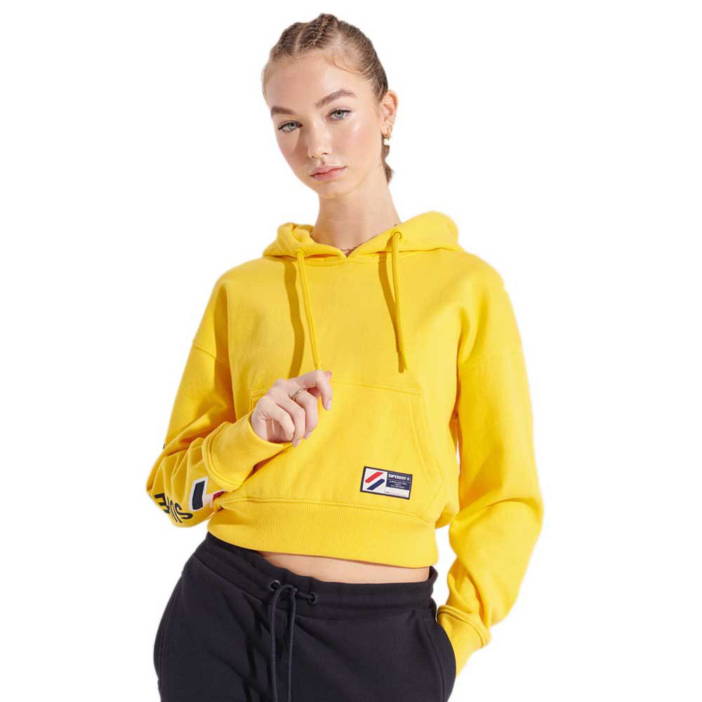 

Худи Superdry Sportstyle Graphic Boxy, желтый