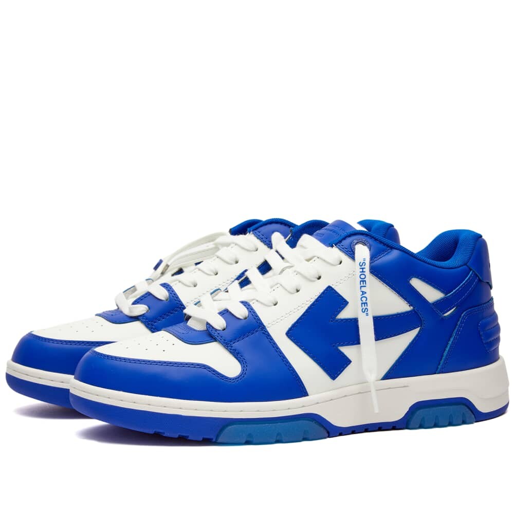 

Off-White низкие кожаные кроссовки Out Of Office, белый/синий