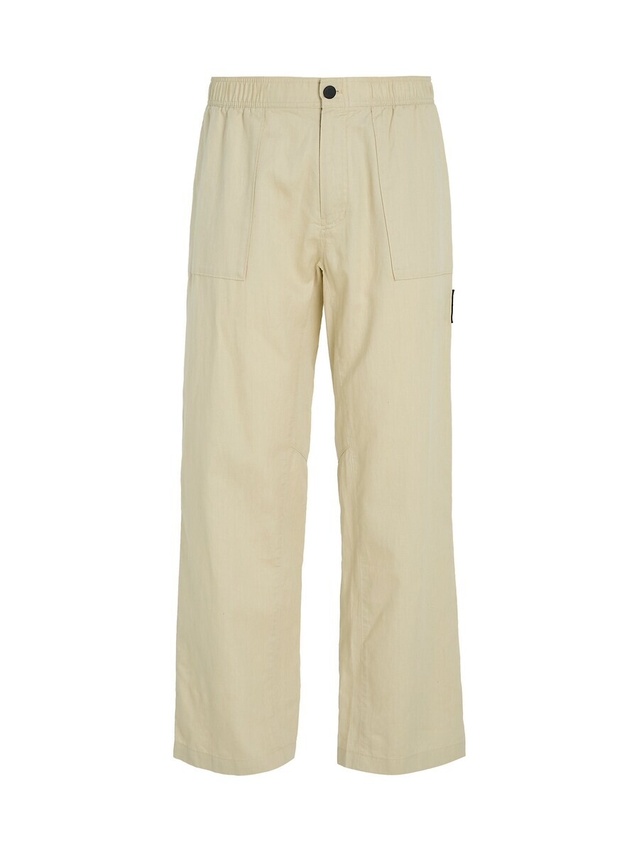 

Брюки Calvin Klein Jeans Regular Pleat-Front Pants, бежевый