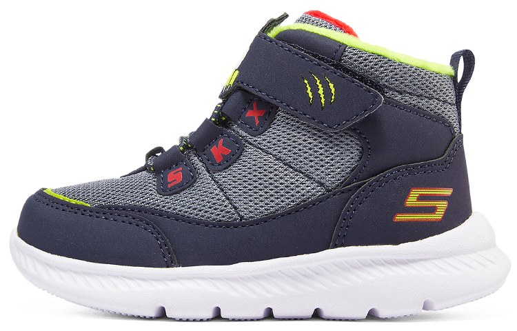 

Кроссовки Skechers Toddler Shoes TD Mid-top Navy Blue/lemon, синий