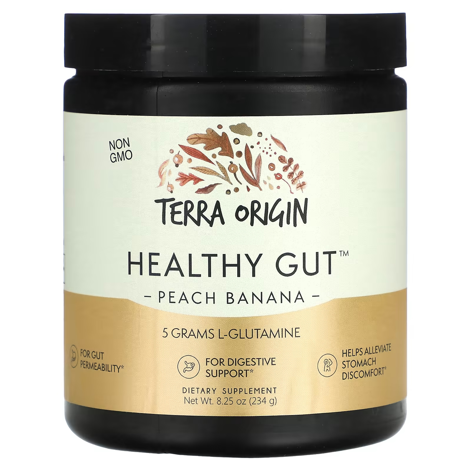 Пищевая добавка Terra Origin Healthy Gut персик и банан, 234 г пищевая добавка terra origin для здорового кишечника 243 г