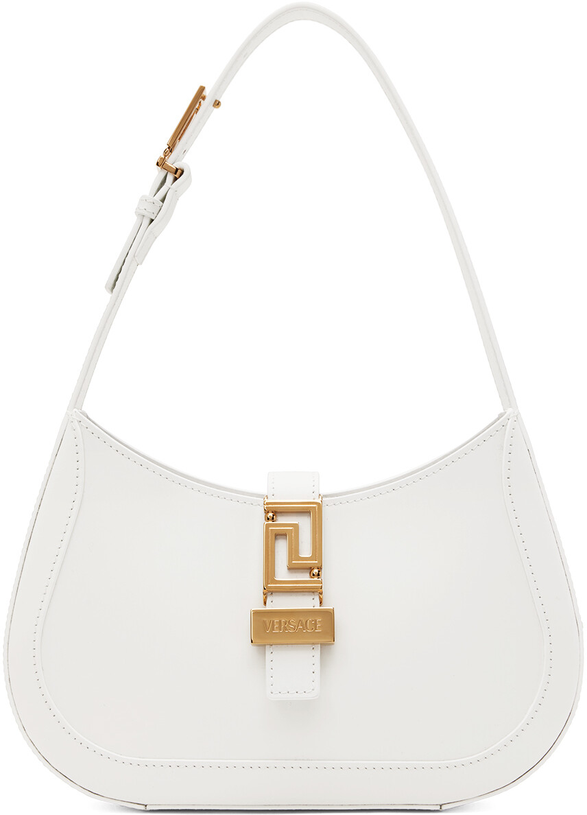 

Маленькая сумка Greca Goddess белого цвета Versace
