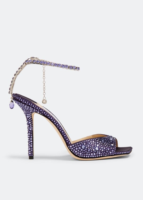

Сандалии Jimmy Choo Saeda 100, фиолетовый