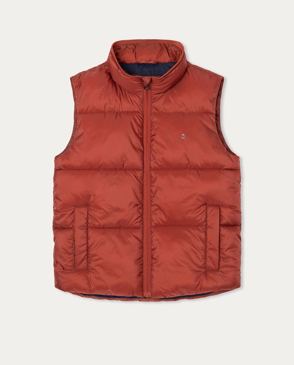

Теплый жилет для мальчика Hackett, оранжевый