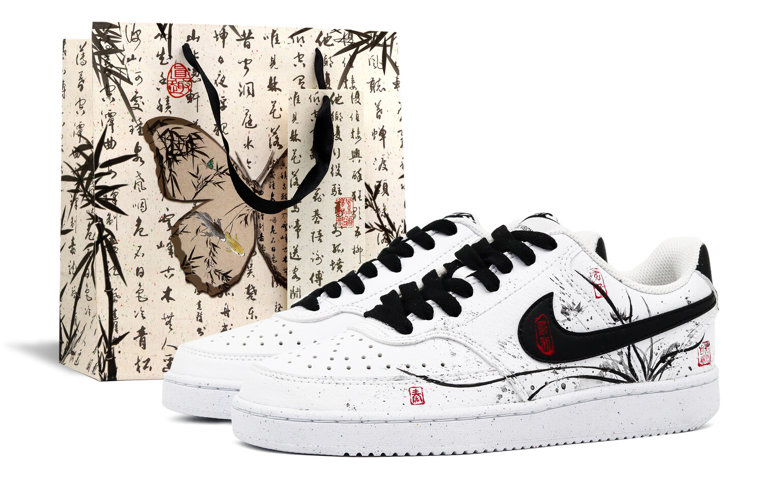 

Мужские кроссовки для скейтбординга Nike Court Vision 1, Black/White