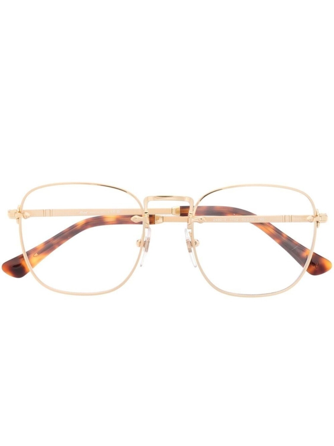 

Persol очки в квадратной оправе, золотистый