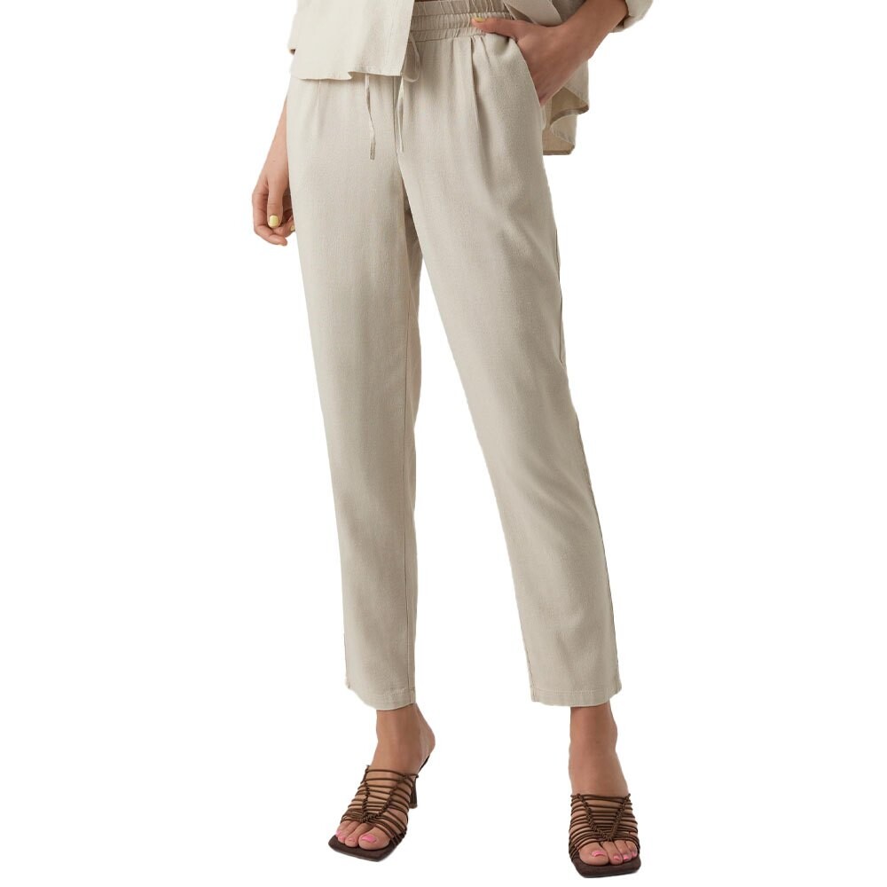 

Брюки Vero Moda Jesmilo Ankle Fit, бежевый