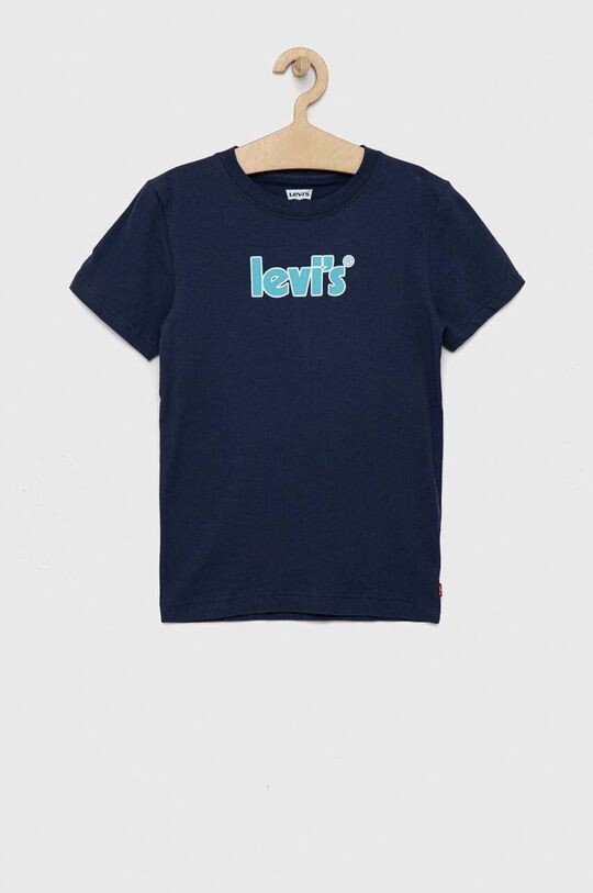

Хлопковая футболка для детей Levi's, темно-синий