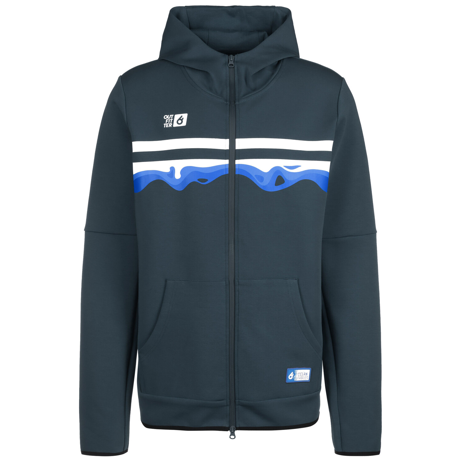 

Спортивная куртка OUTFITTER Kapuzenjacke OCEAN FABRICS TAHI, темно синий