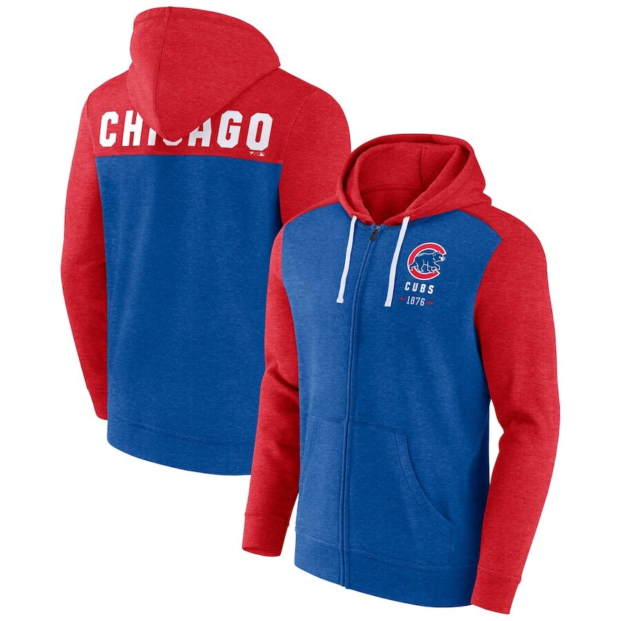 

Толстовка на молнии Fanatics Branded Chicago Cubs, красный