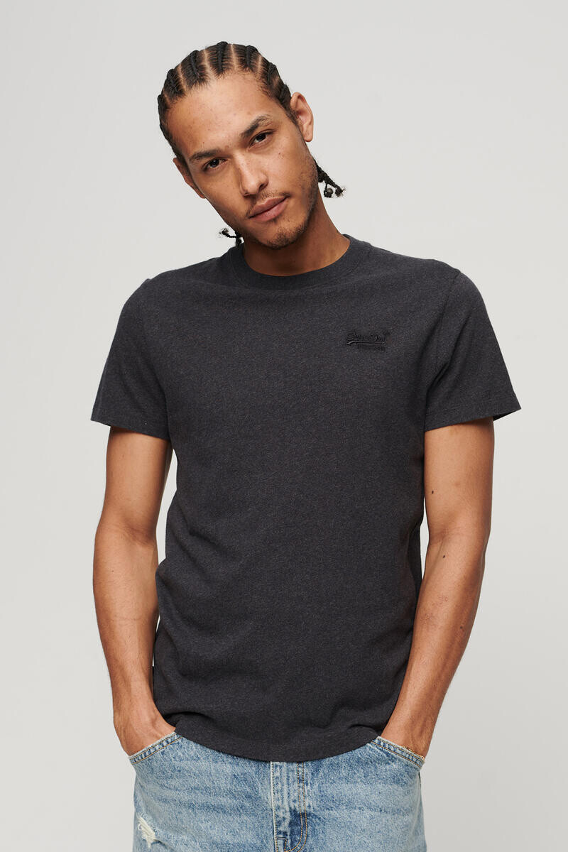 

Футболка Essential из органического хлопка с логотипом Superdry, темно-серый