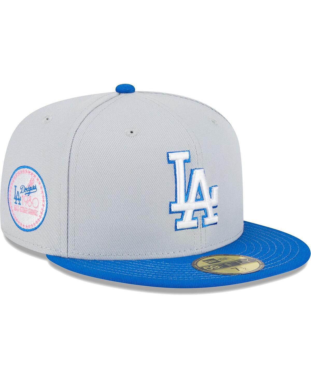 

Мужская серо-синяя приталенная кепка Los Angeles Dodgers Dolphin 59FIFTY New Era