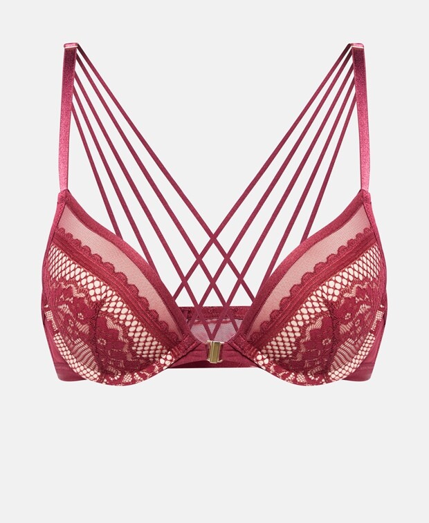 

Бюстгальтер пуш-ап, чашки AE Hunkemöller, ежевика