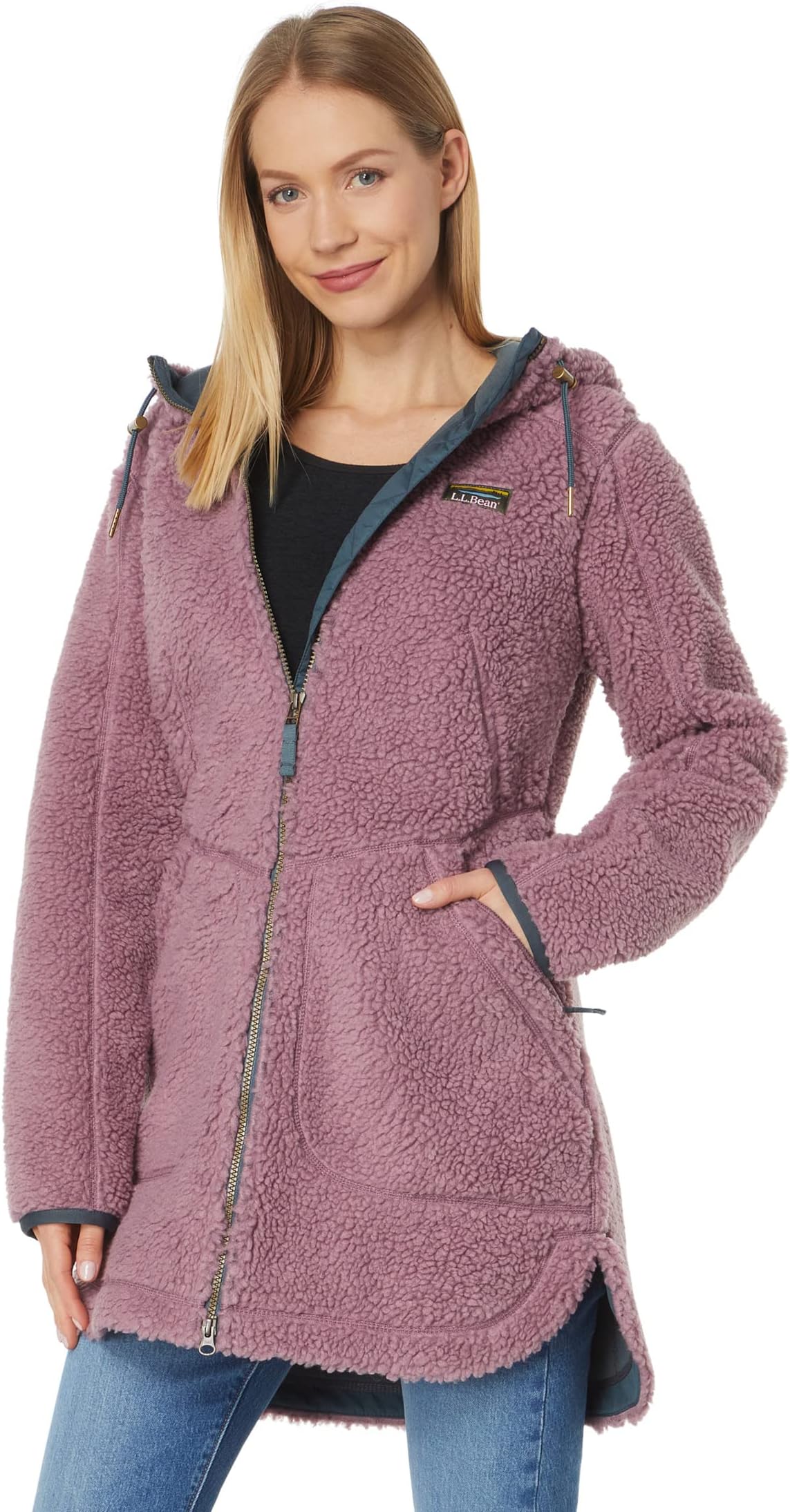 Куртка Mountain Pile Fleece Coat L.L.Bean, цвет Iris Mauve