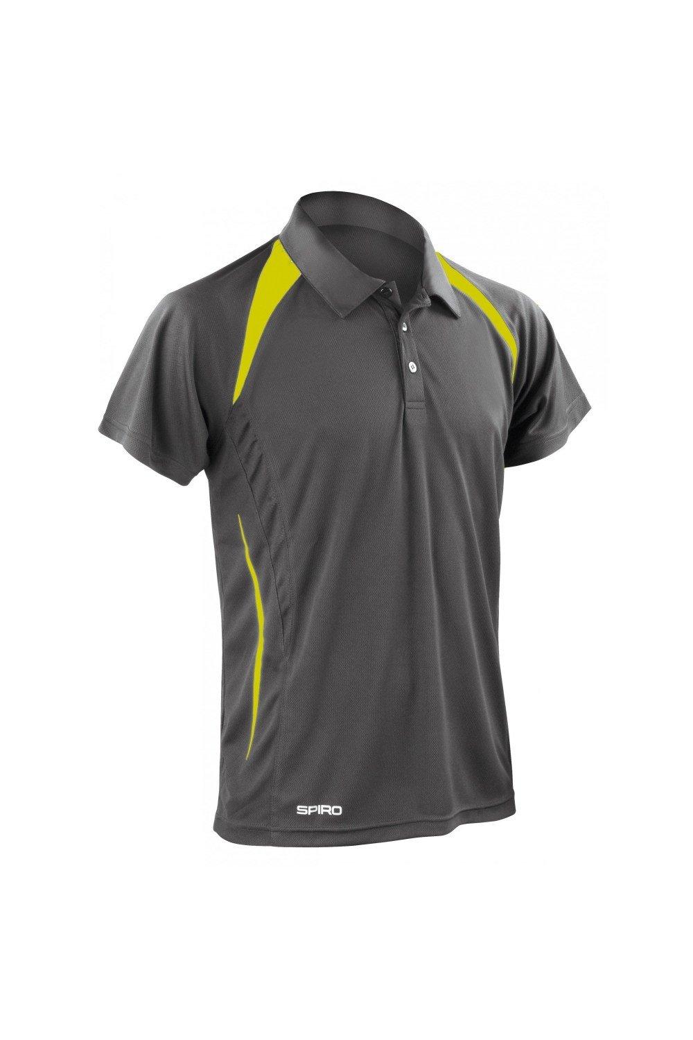 Рубашка поло Sports Team Spirit Performance Spiro, серый цена и фото