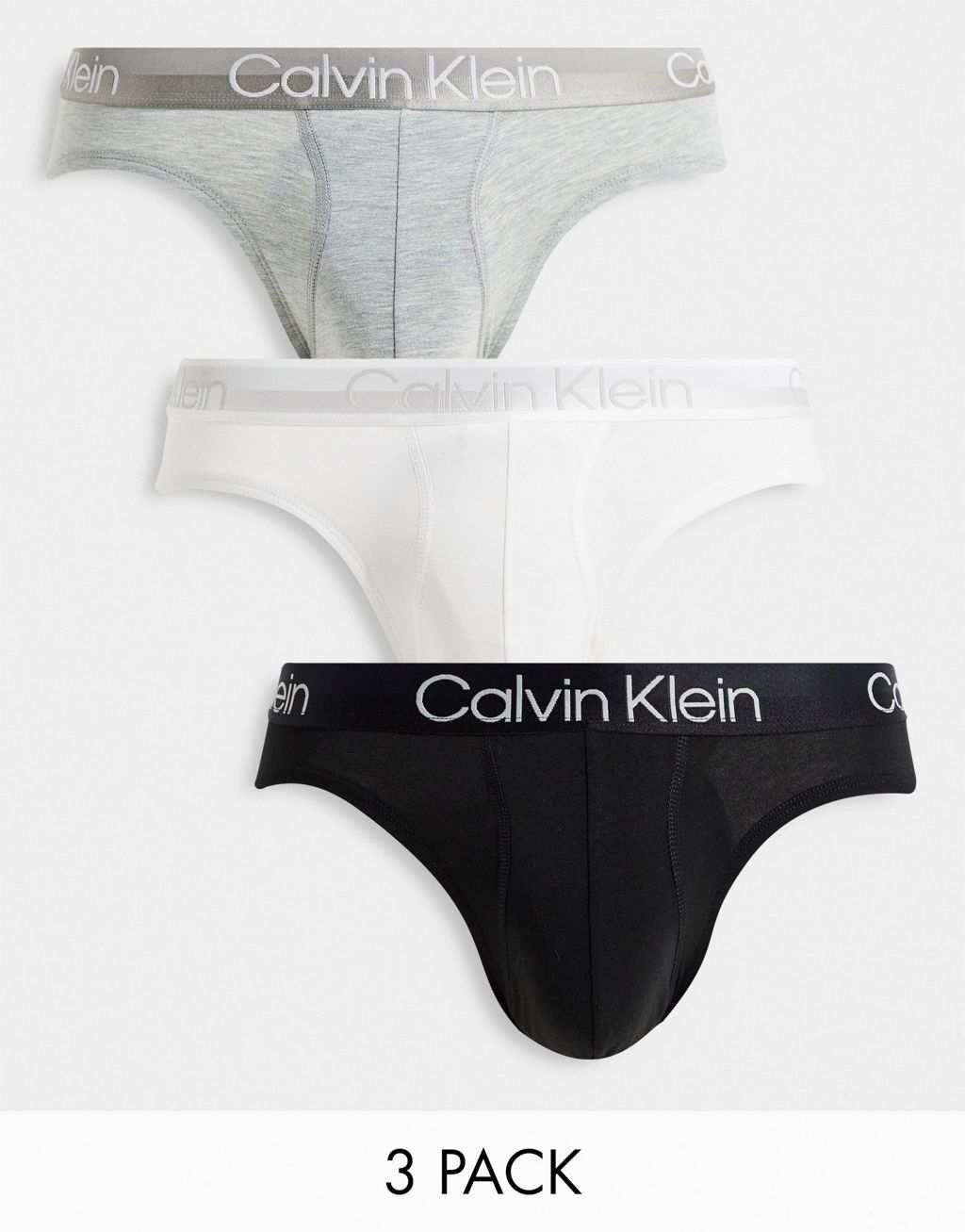 

Комплект из трех трусов на бедрах Calvin Klein Modern Structure