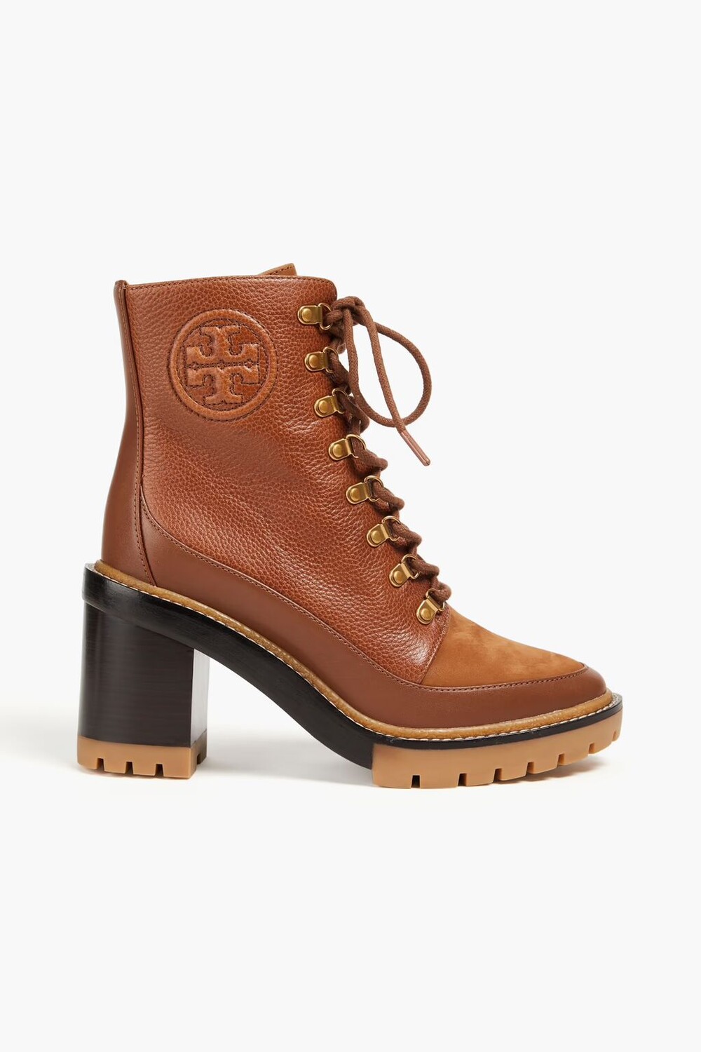 

Ботильоны Miller из шагреневой кожи и нубука Tory Burch, светло-коричневый