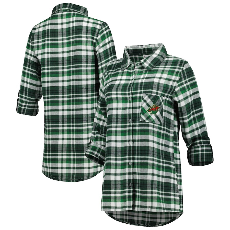 

Ночная рубашка Concepts Sport Minnesota Wild, зеленый