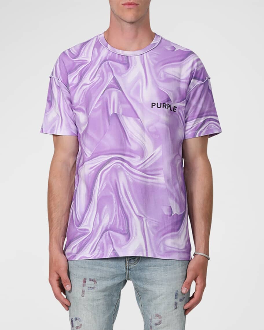 

Мужская футболка из текстурированного джерси наизнанку PURPLE