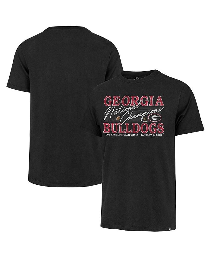 

Мужская черная футболка с надписью «Georgia Bulldogs College Football Playoff National Champions 2022» '47 Brand, черный