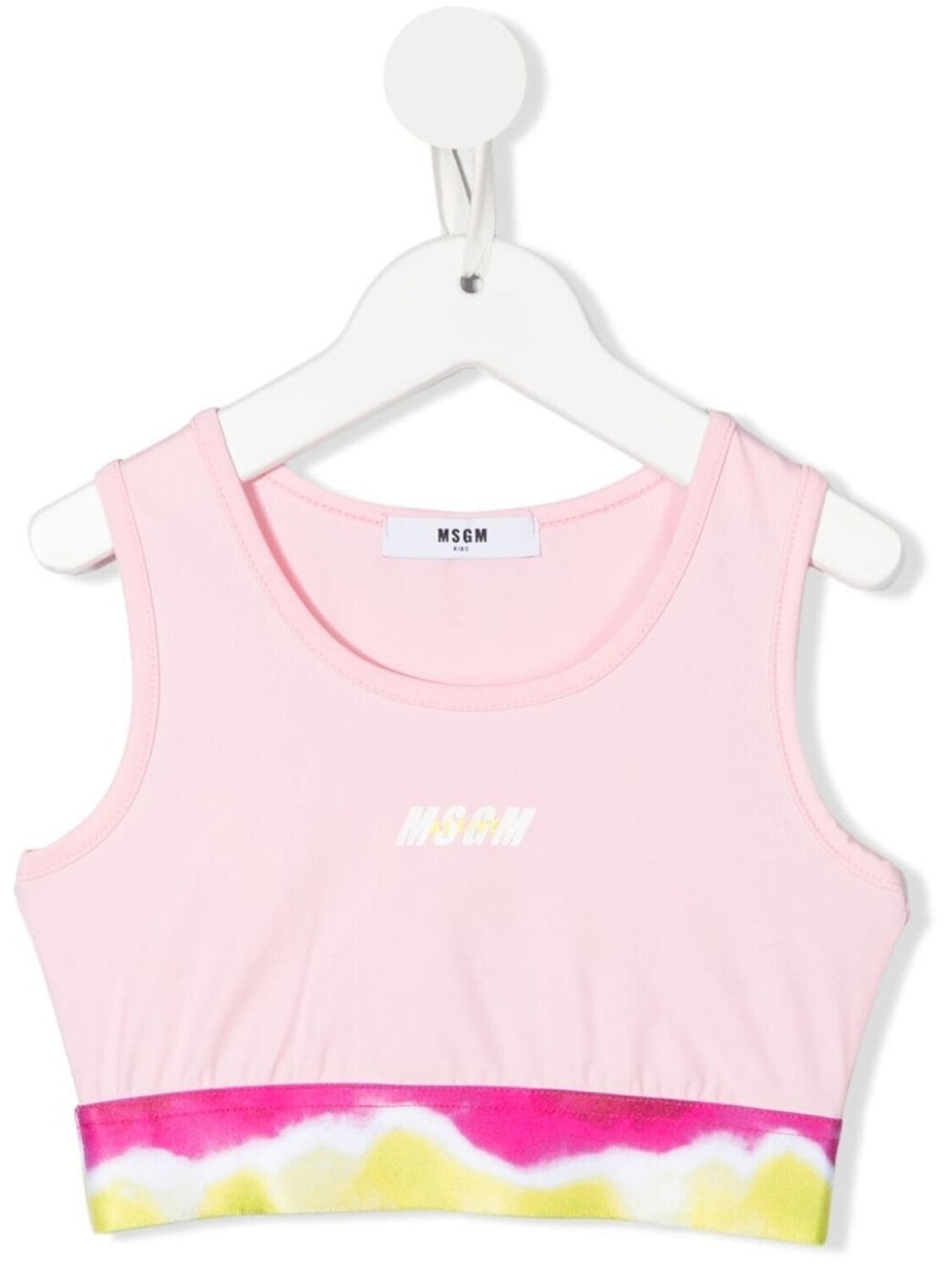 

Топ с принтом тай-дай MSGM Kids, розовый