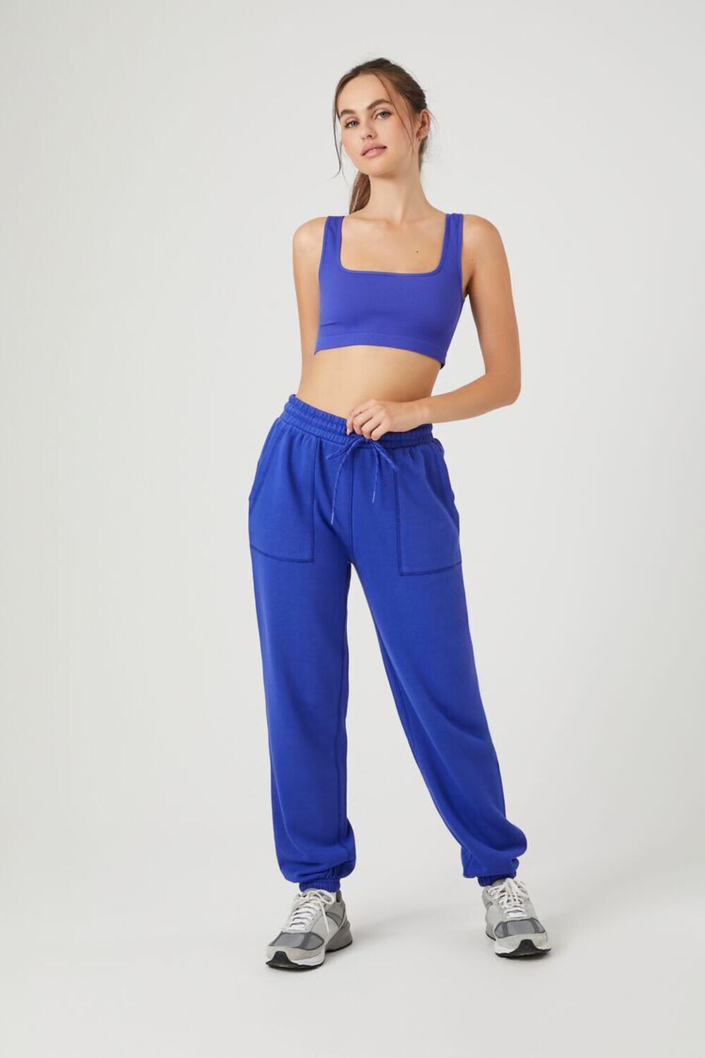 

Активные джоггеры из френч-терри Forever 21, синий