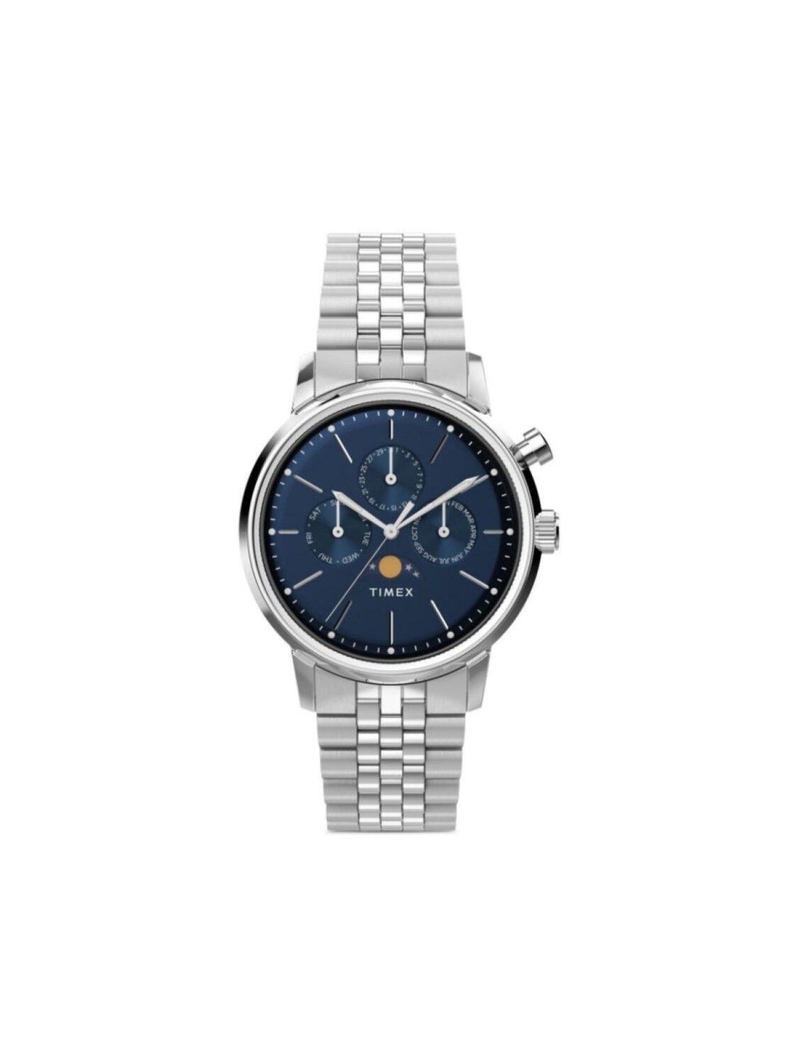 

Наручные часы Marlin Moon Phase 40 мм TIMEX, синий