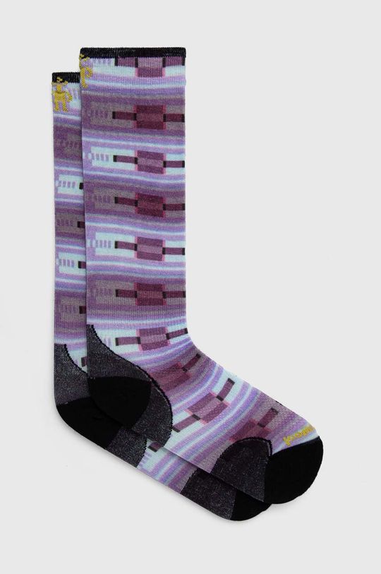 Безрецептурные лыжные носки Ski Zero Cushion Flirt with Me Print Smartwool, фиолетовый