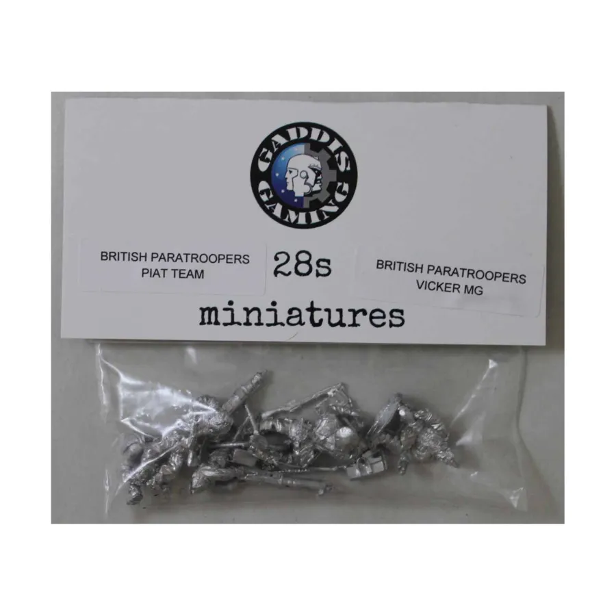 

BP Vickers MG с командой PIAT, WWII Miniatures - British - Paratroopers - Infantry (28mm)