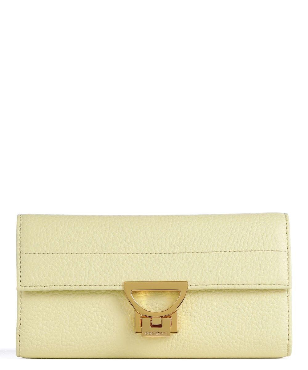 

кошелек Arletti из зерненой кожи Coccinelle, желтый
