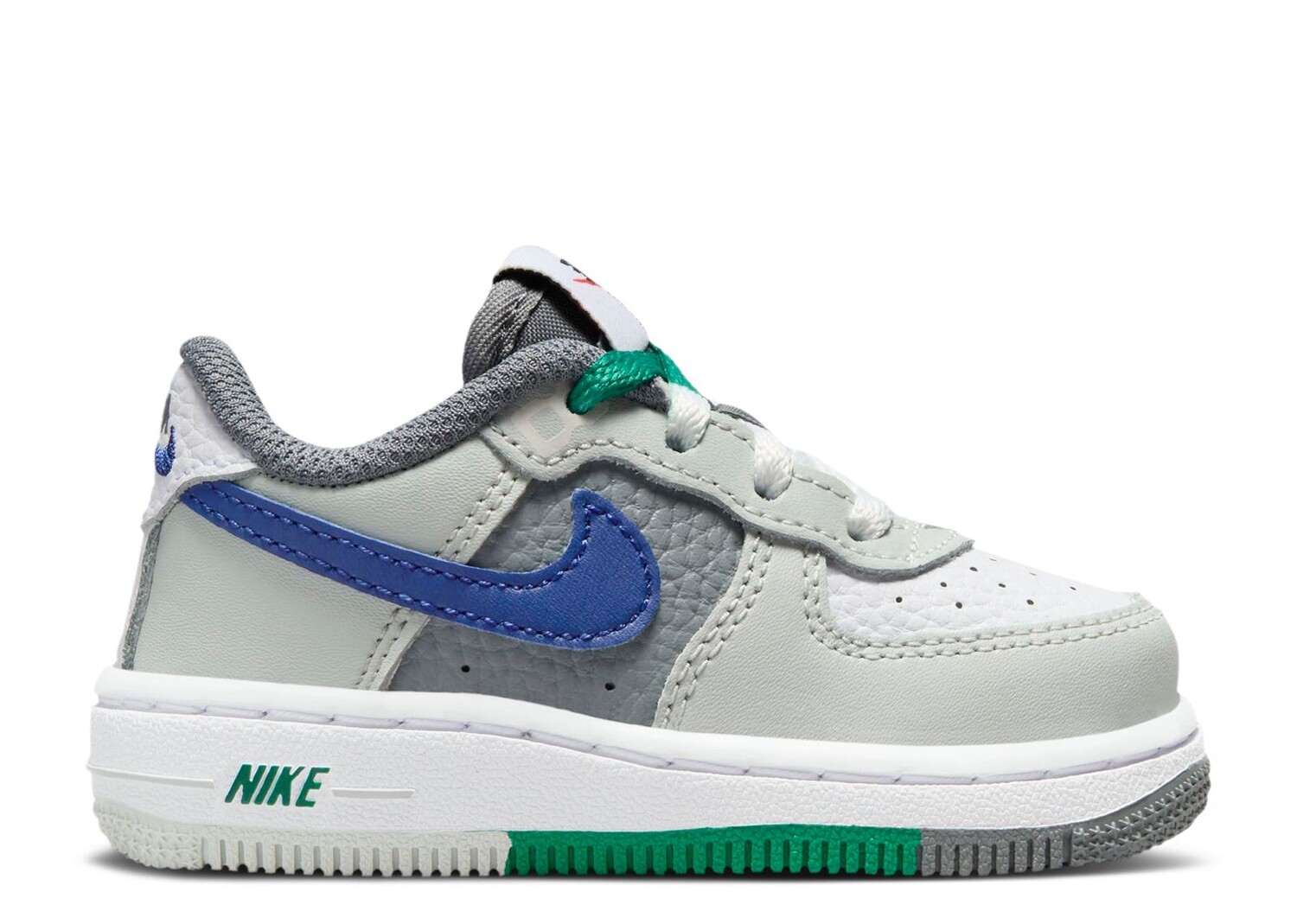

Кроссовки Nike Force 1 Lv8 Td 'Split - Light Silver Deep Royal', серый